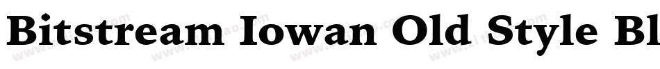 Bitstream Iowan Old Style Black Italic BT字体转换